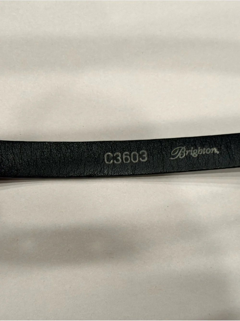 Brighton Women’s Vintage Black Snakeskin Print‎ Belt Size M30 C3603 Silver Tone